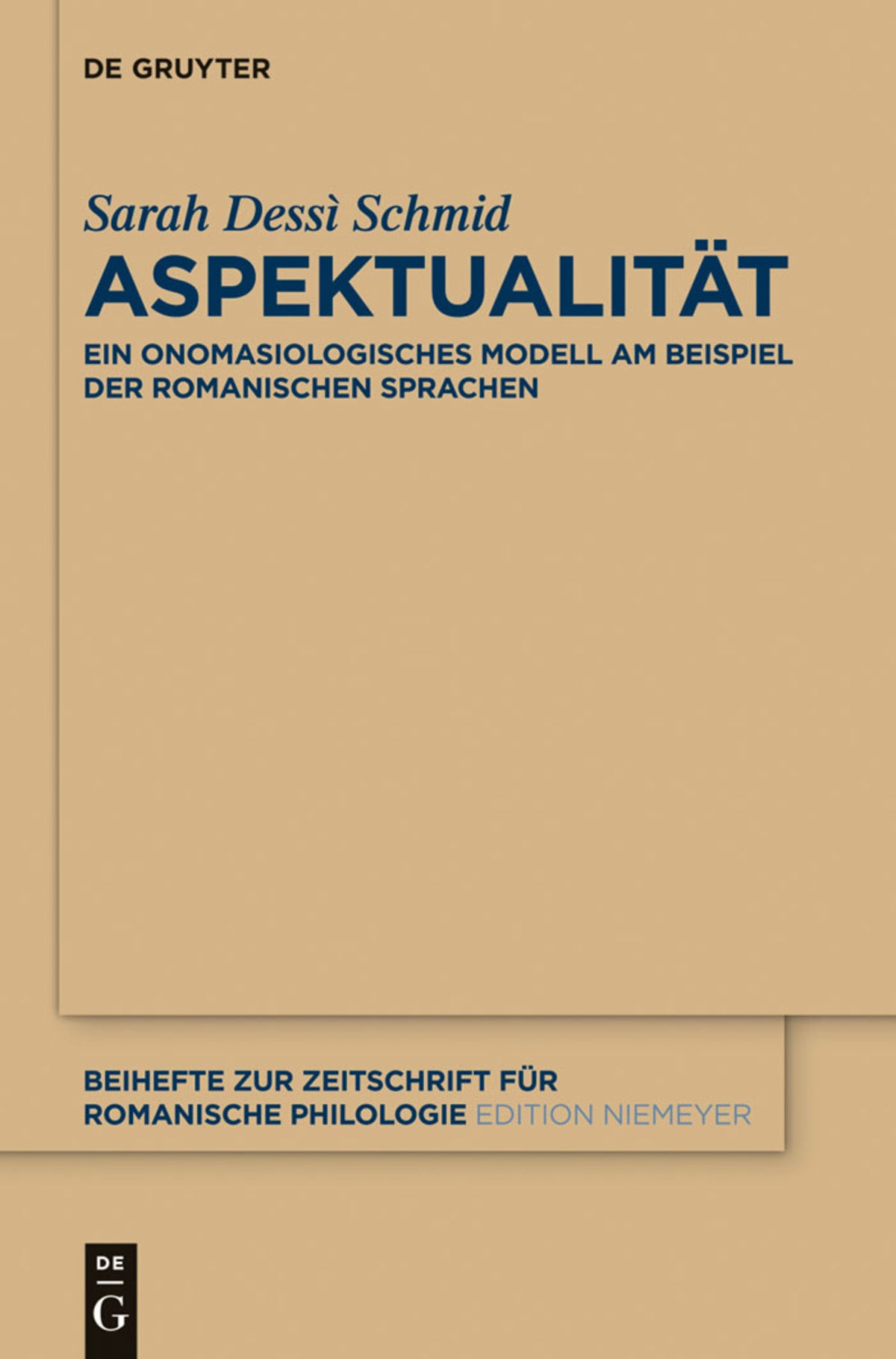 Cover image for Aspektualität ISBN 9783110327250