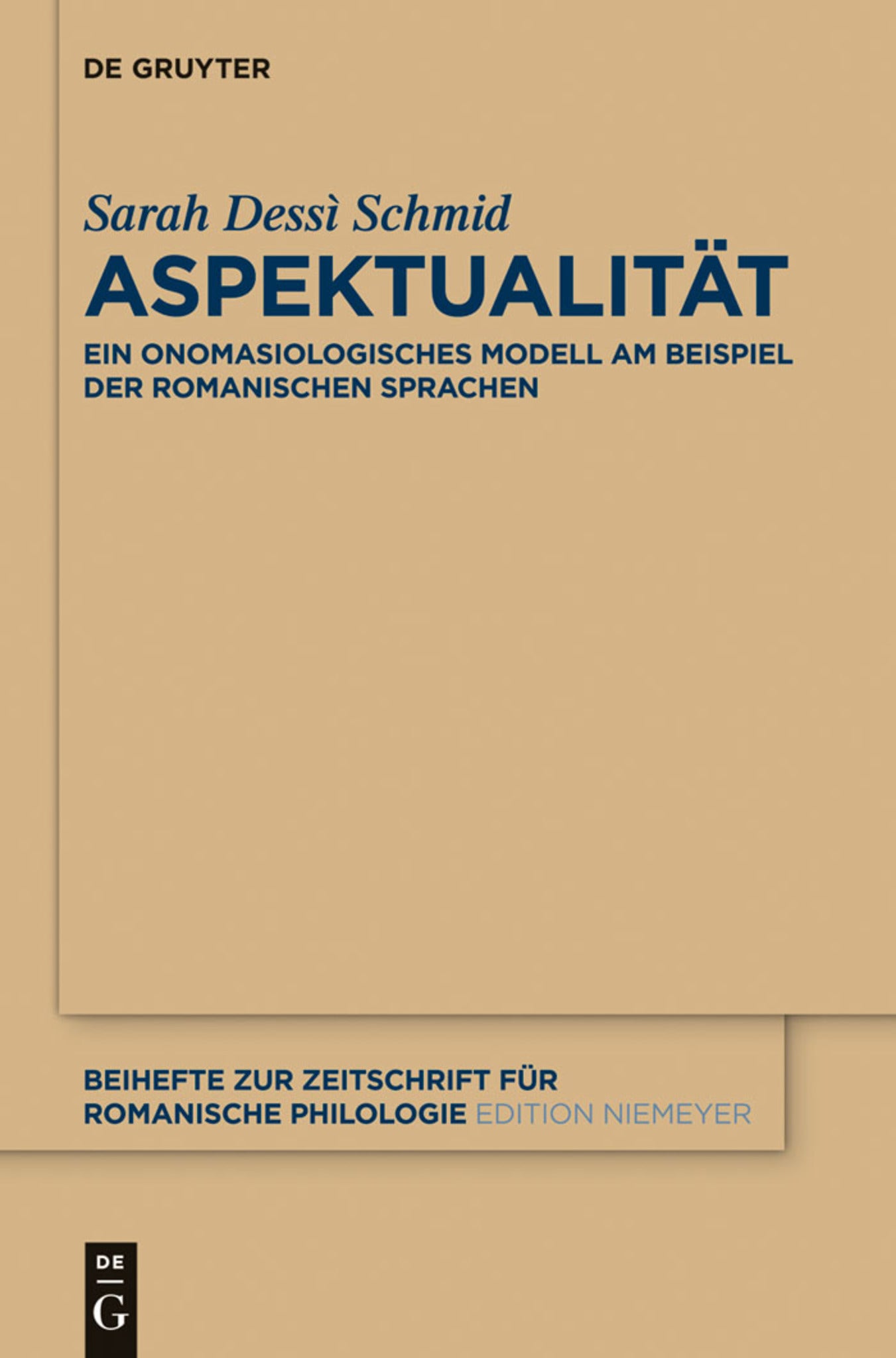 Cover image for Aspektualität ISBN 9783110327250