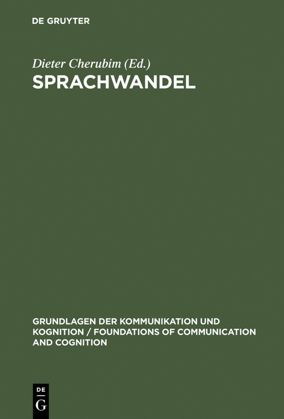 Cover image for Sprachwandel ISBN 9783110043303
