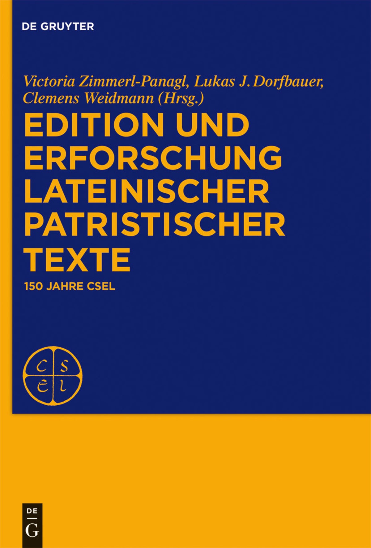 Cover image for Edition und Erforschung lateinischer patristischer Texte ISBN 9783110336863