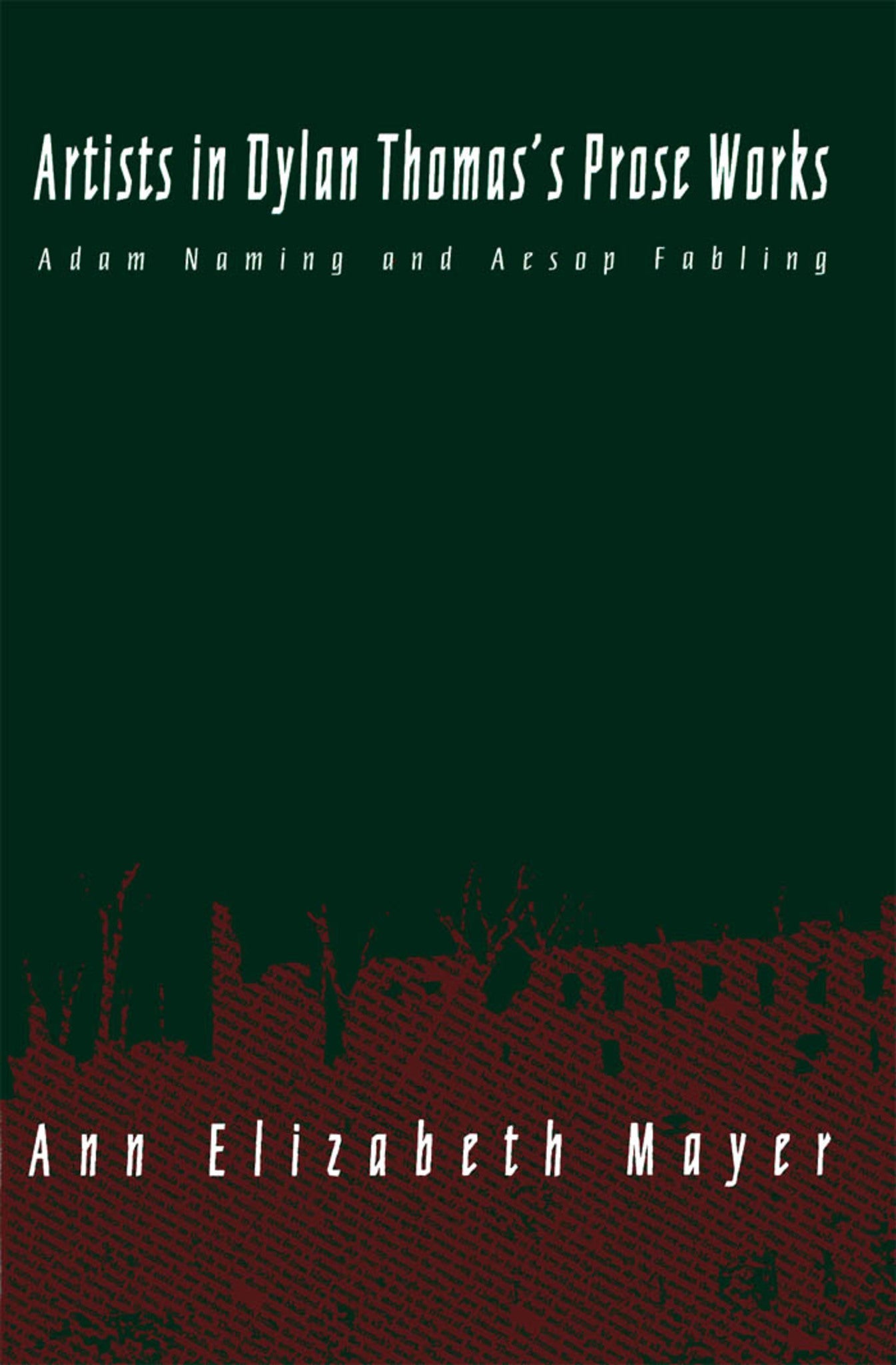 Cover image for Artists in Dylan Thomas's Prose Works ISBN 9780773513068