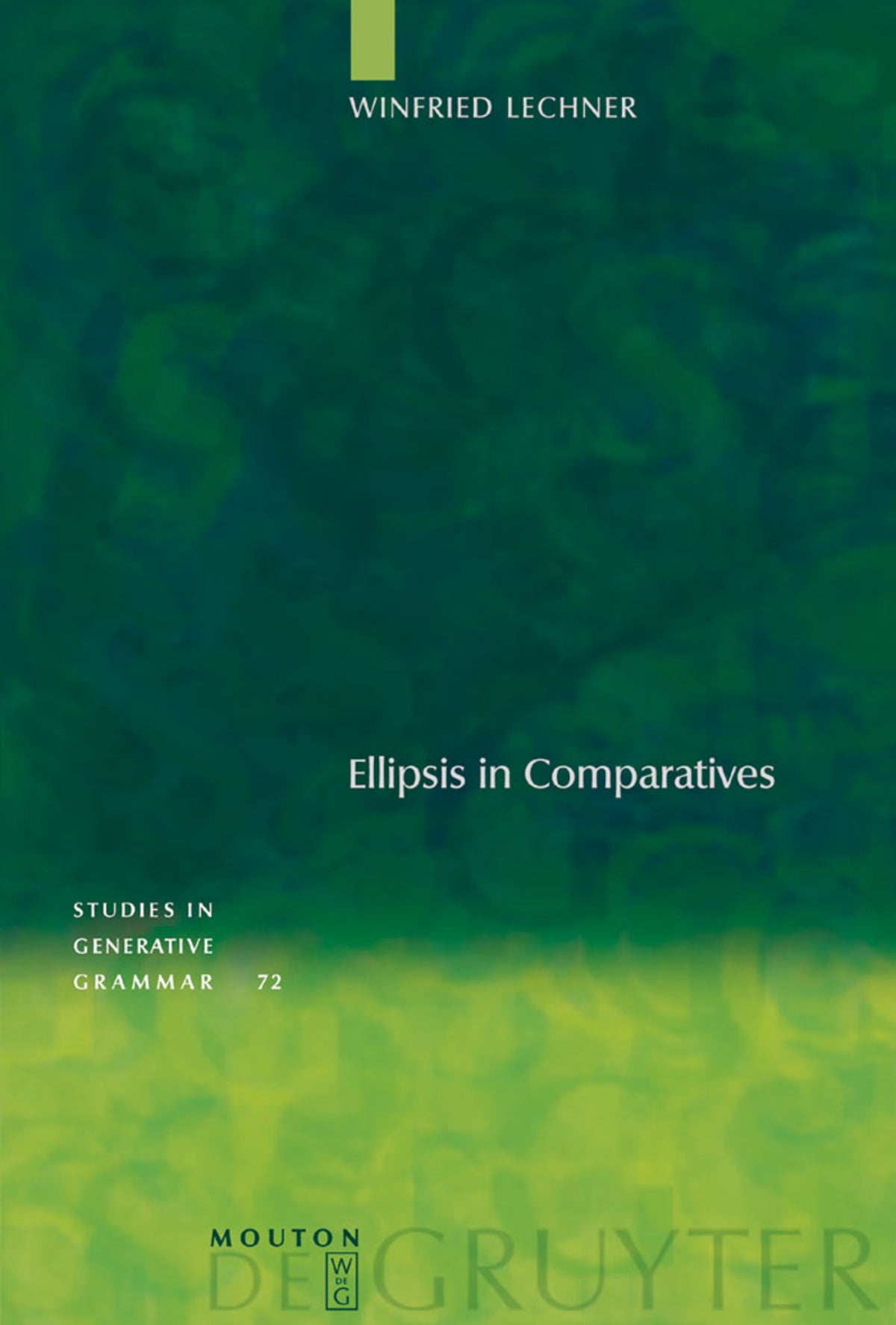 Cover image for Ellipsis in Comparatives ISBN 9783110181180