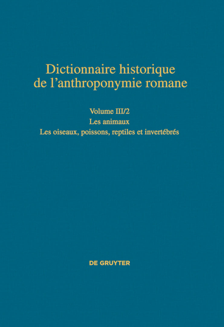 Cover image for Les animaux 2 ISBN 9783110637953
