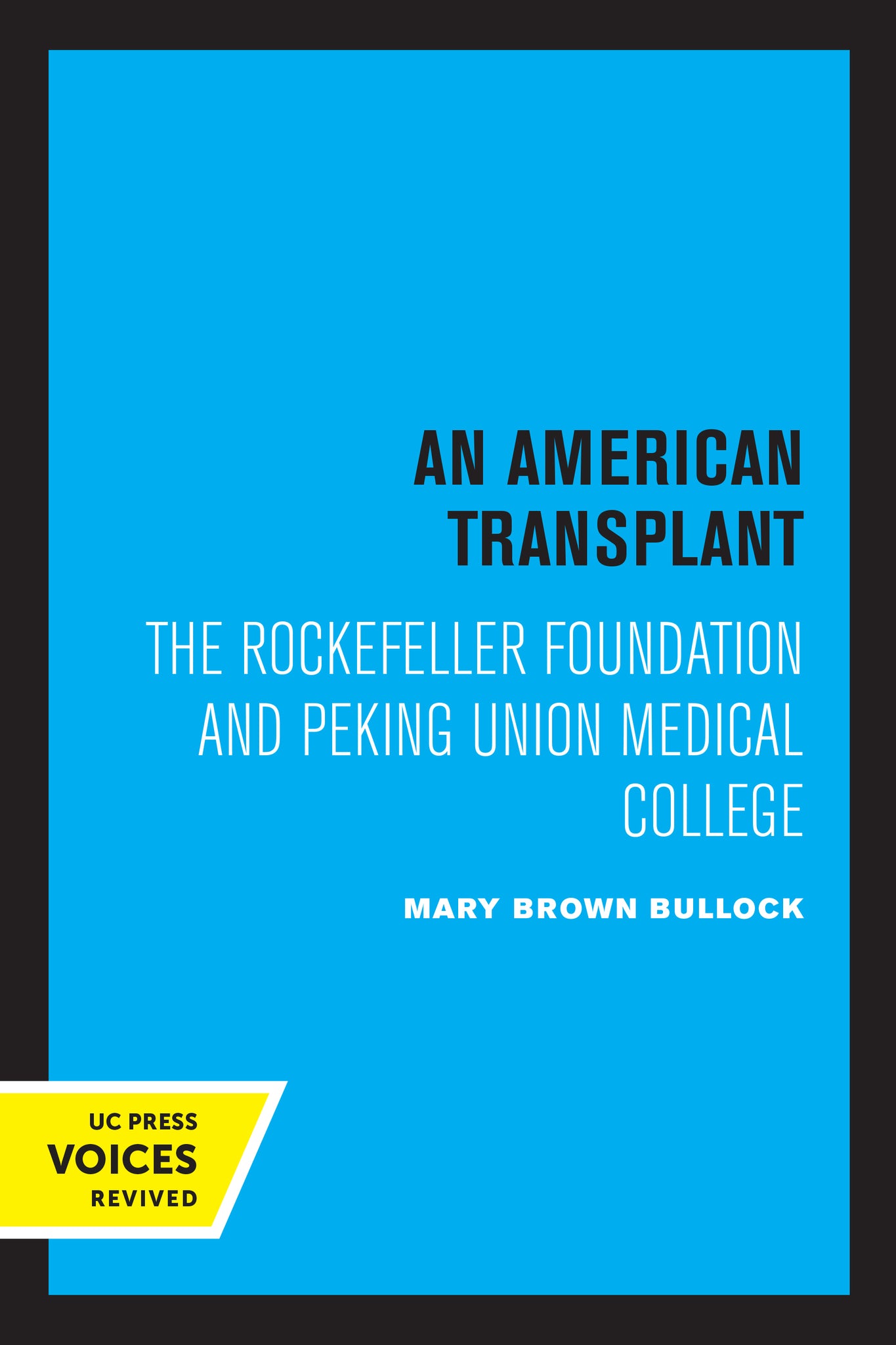 Cover image for An American Transplant ISBN 9780520315525