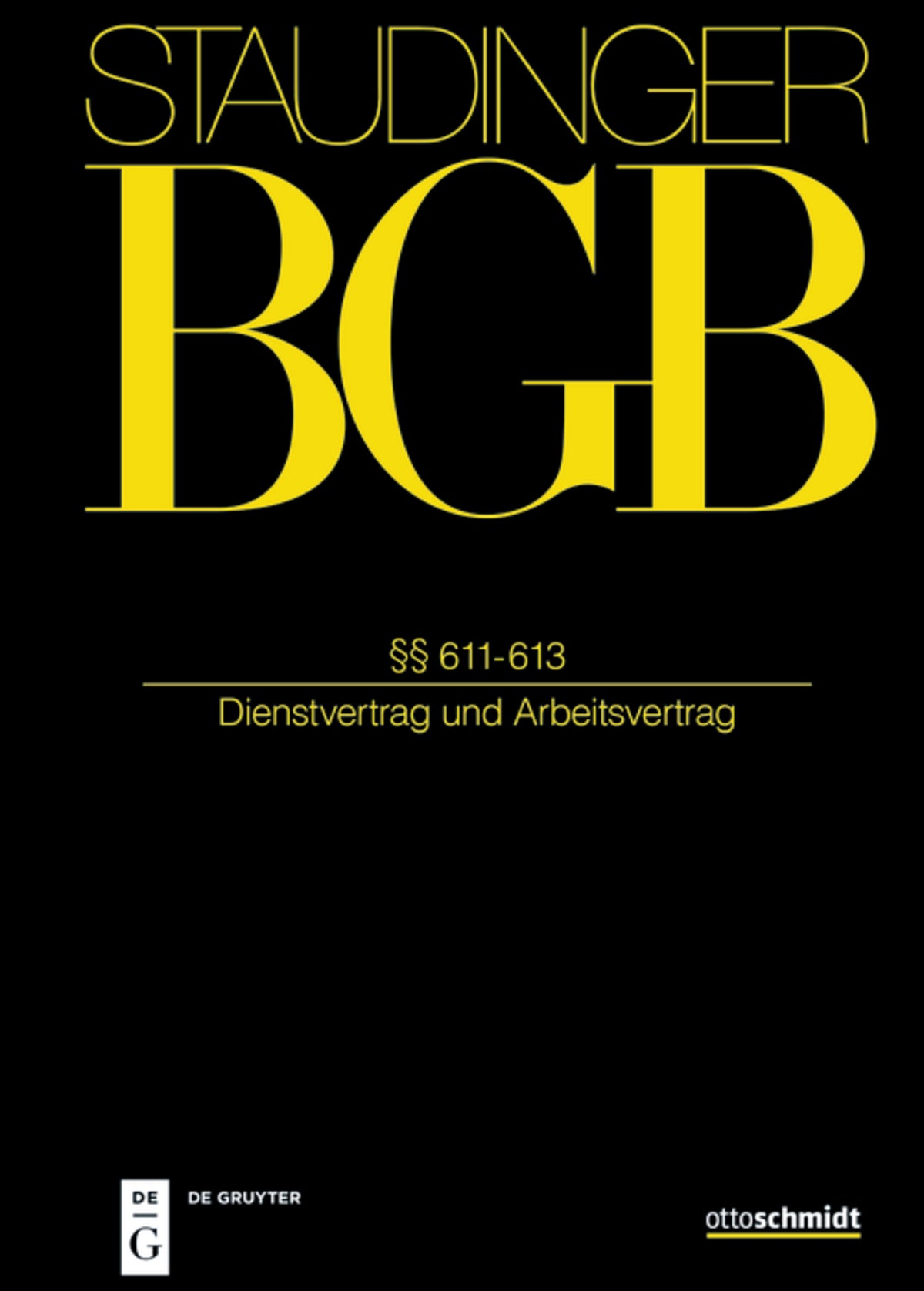 Cover image for §§ 611-613 ISBN 9783805913003