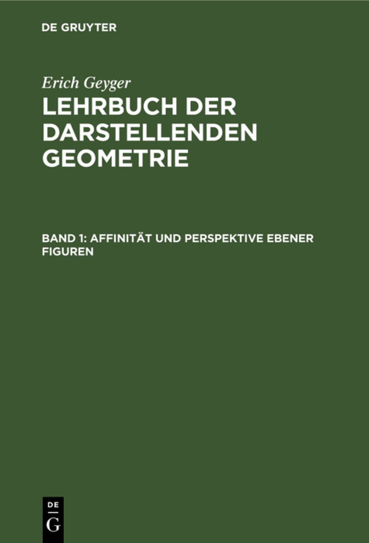 Affinität und Perspektive ebener Figuren