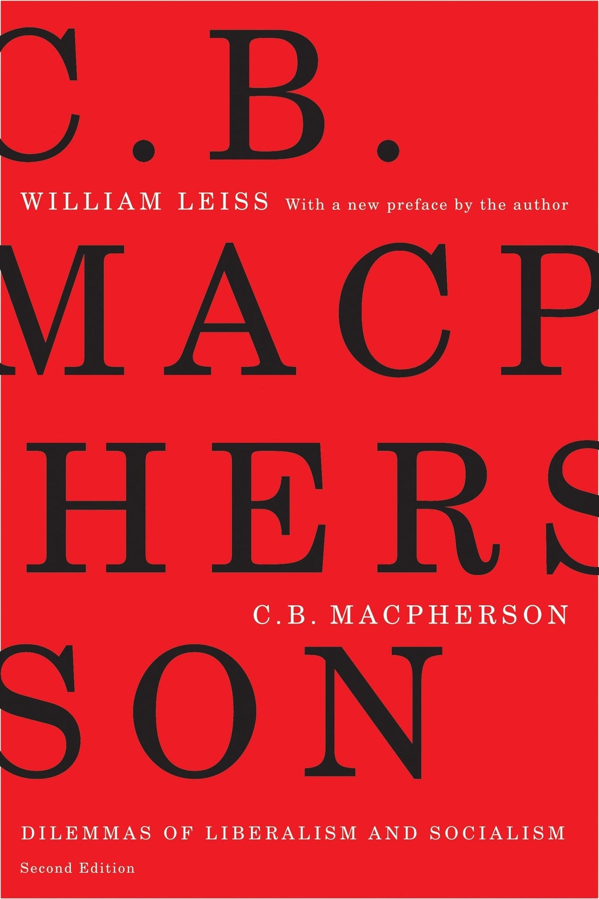Cover image for C.B. Macpherson ISBN 9780773582996