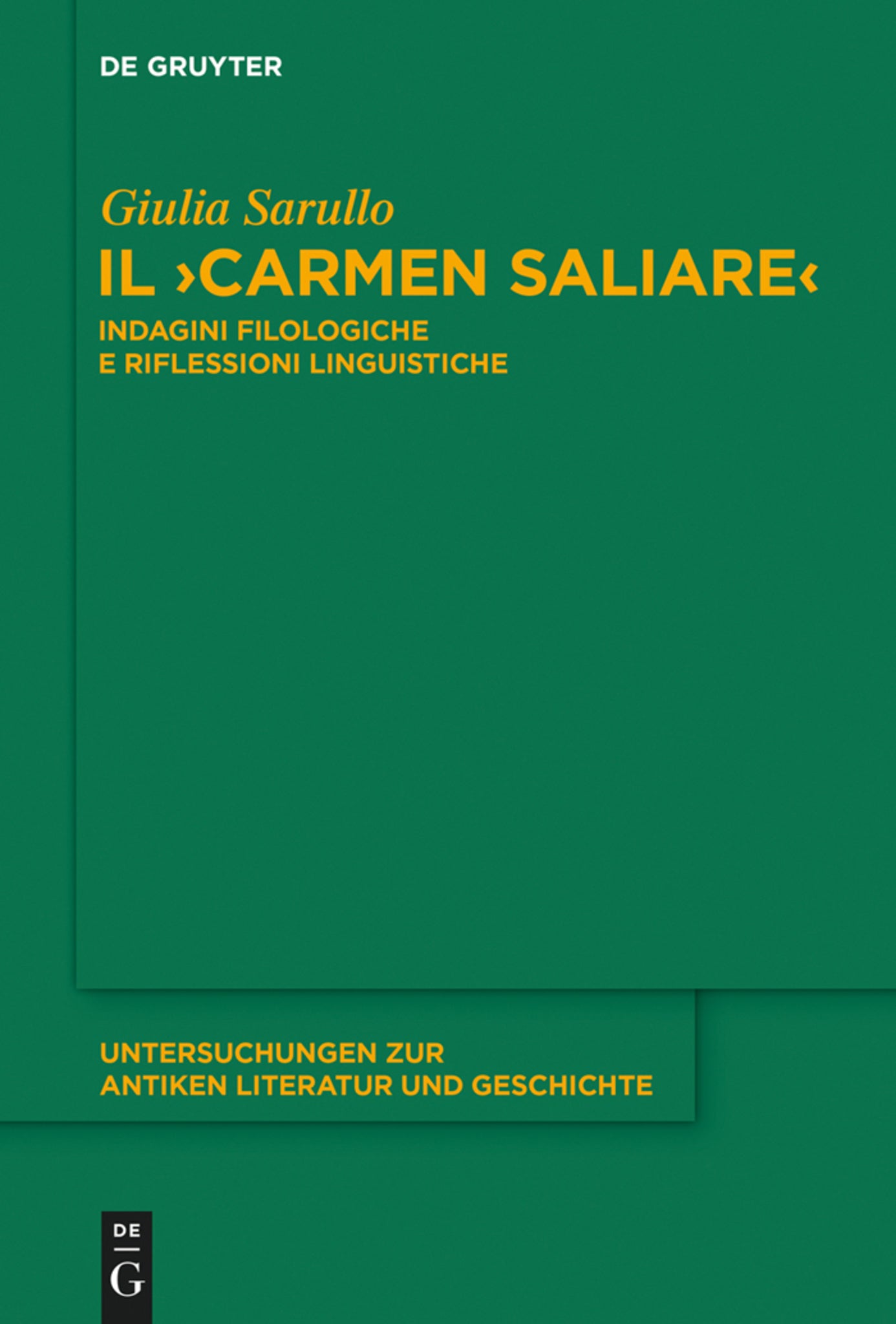 Il "Carmen Saliare"