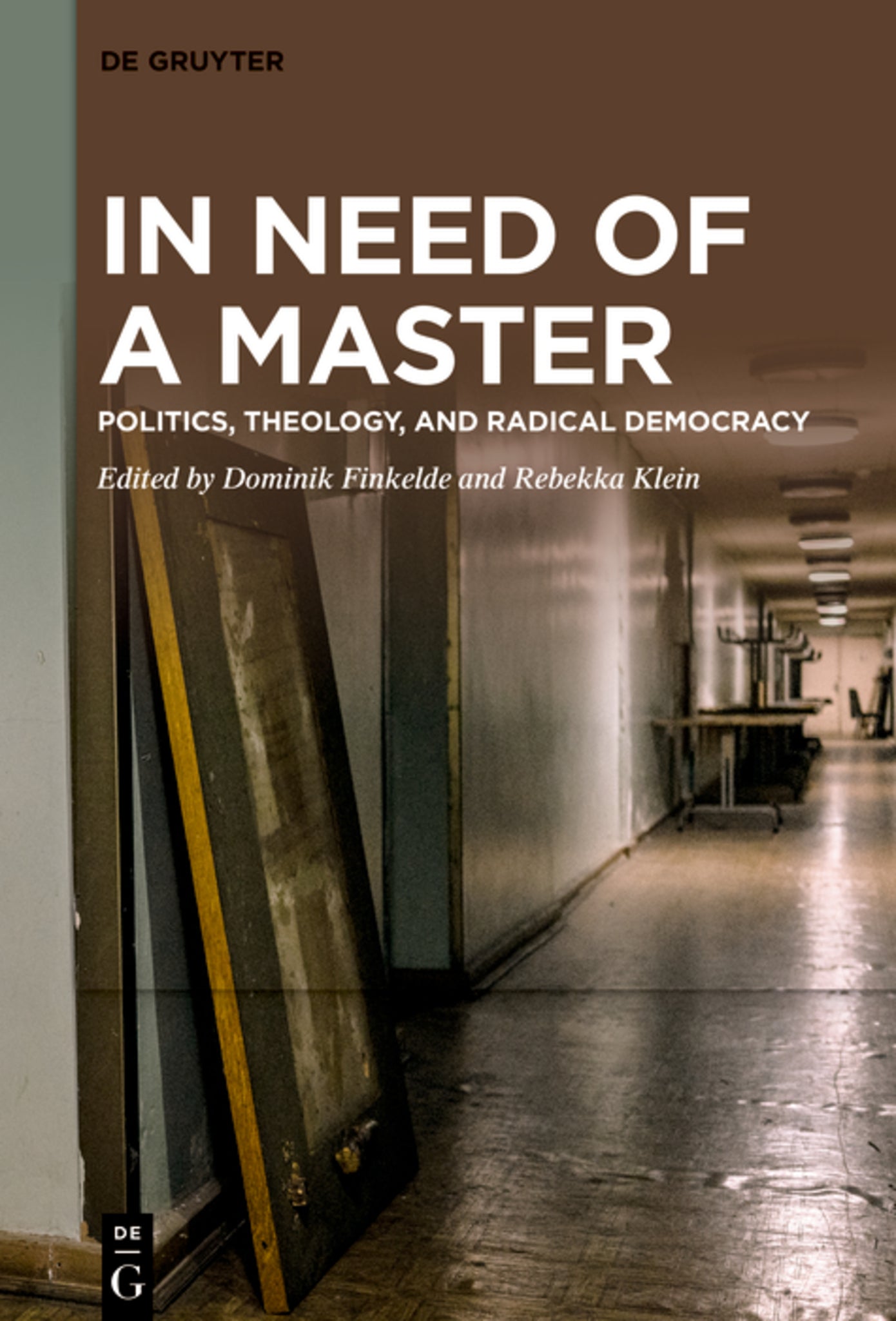 Cover image for In Need of a Master ISBN 9783111104614
