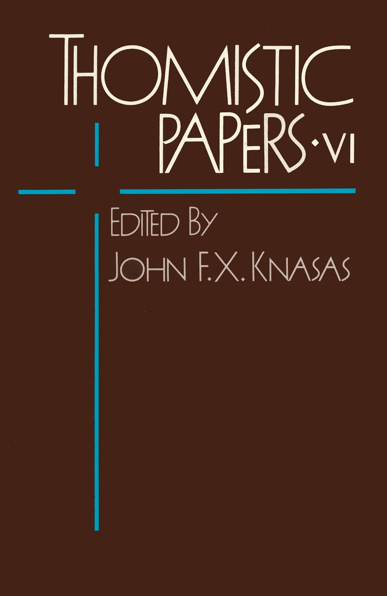 Cover image for Thomistic Papers VI ISBN 9780268018863