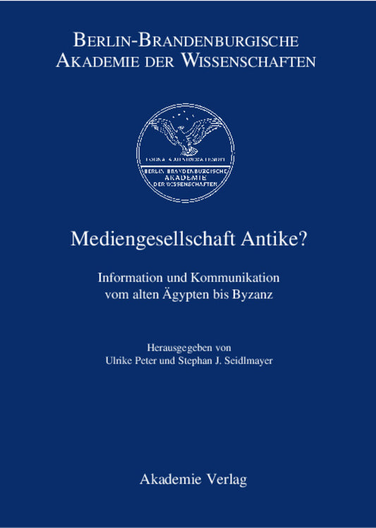 Mediengesellschaft Antike?