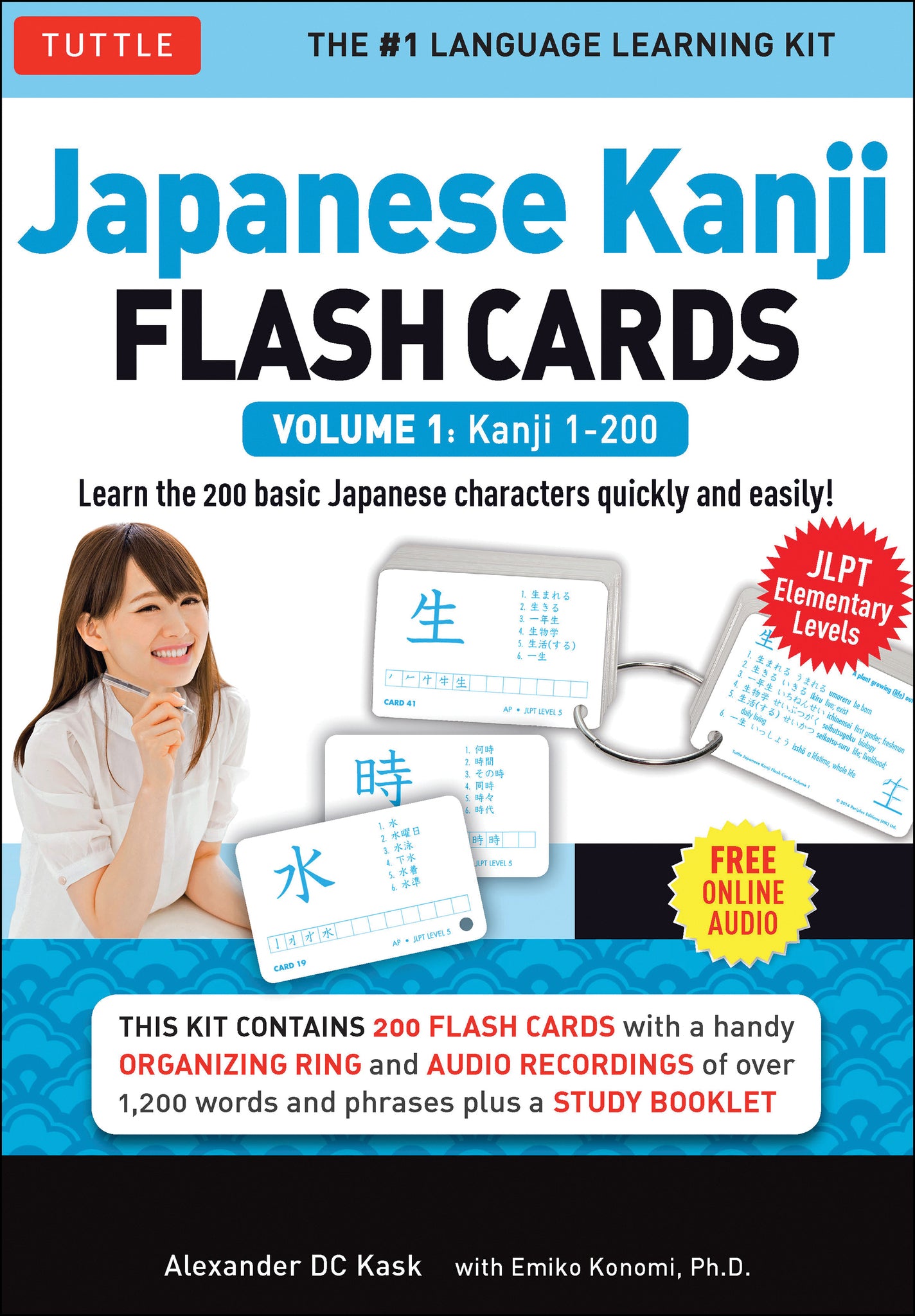 Cover image for Japanese Kanji Flash Cards Kit Volume 1 ISBN 9784805311745