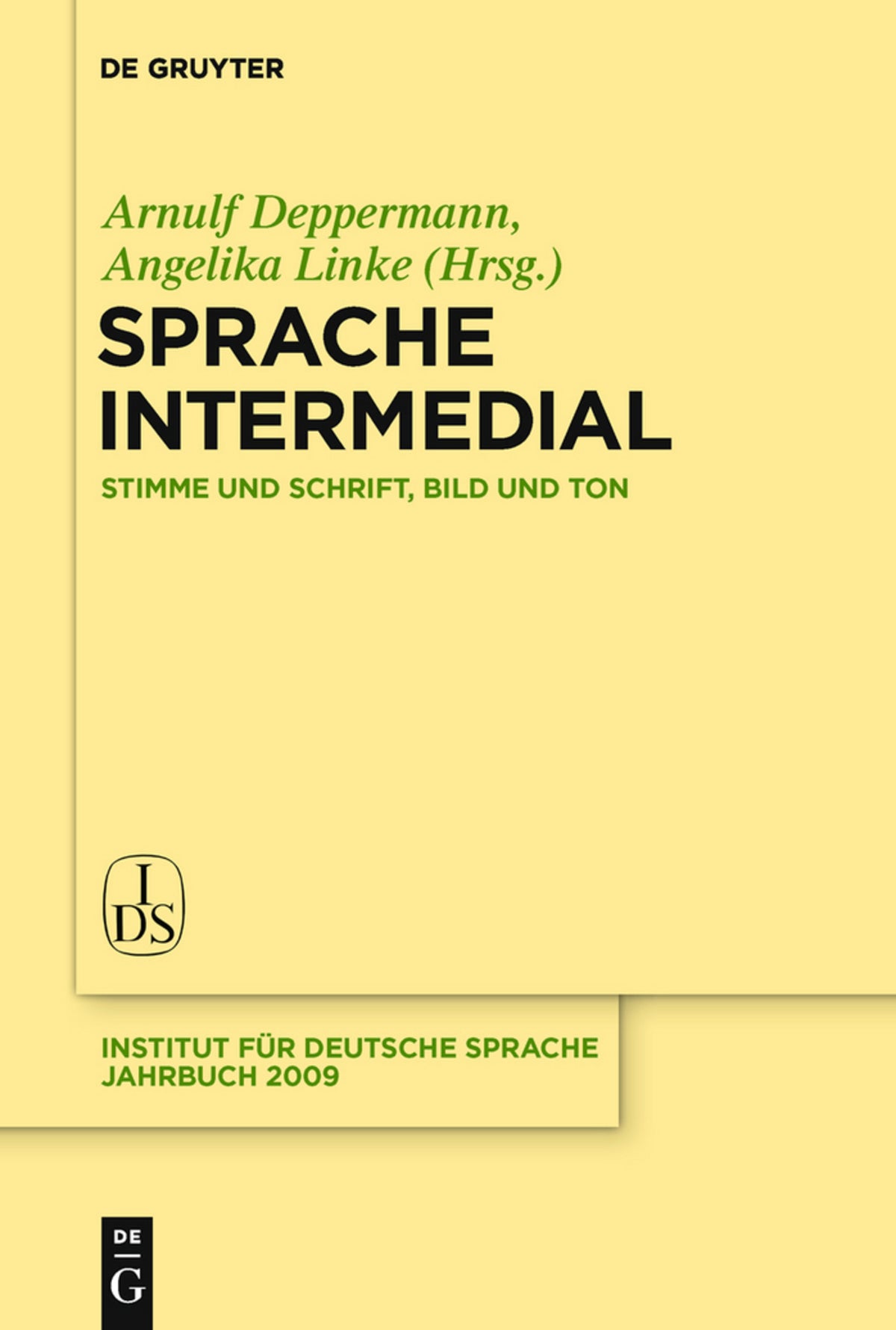 Cover image for Sprache intermedial ISBN 9783110222050