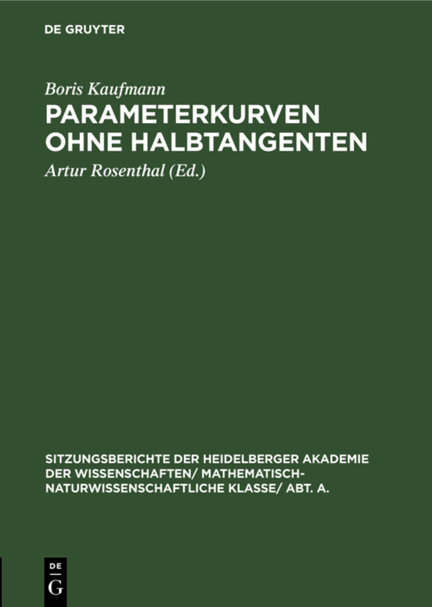 Parameterkurven ohne Halbtangenten