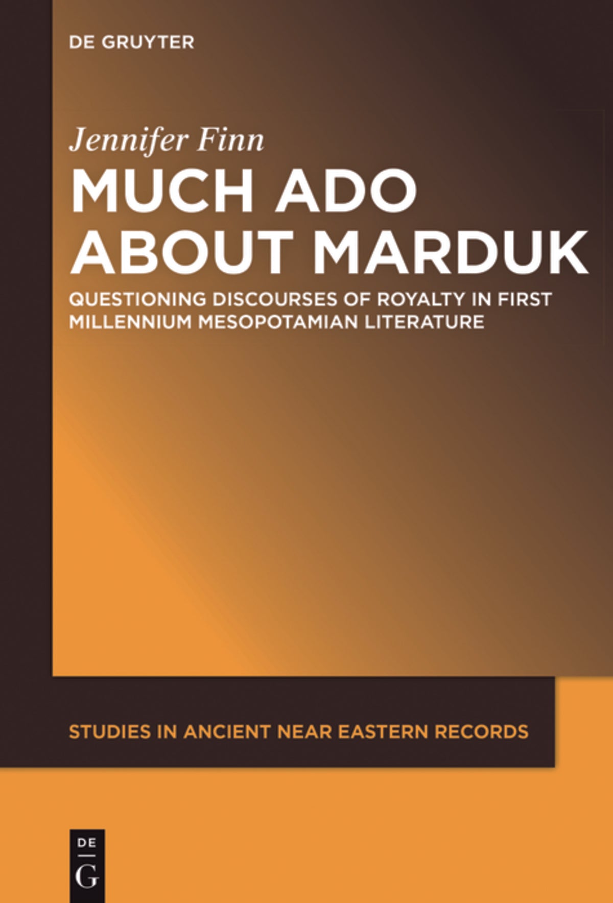 Cover image for Much Ado about Marduk ISBN 9781501513855