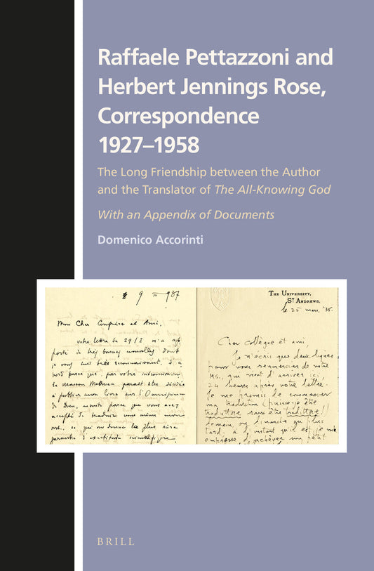 Raffaele Pettazzoni and Herbert Jennings Rose, Correspondence 1927–1958