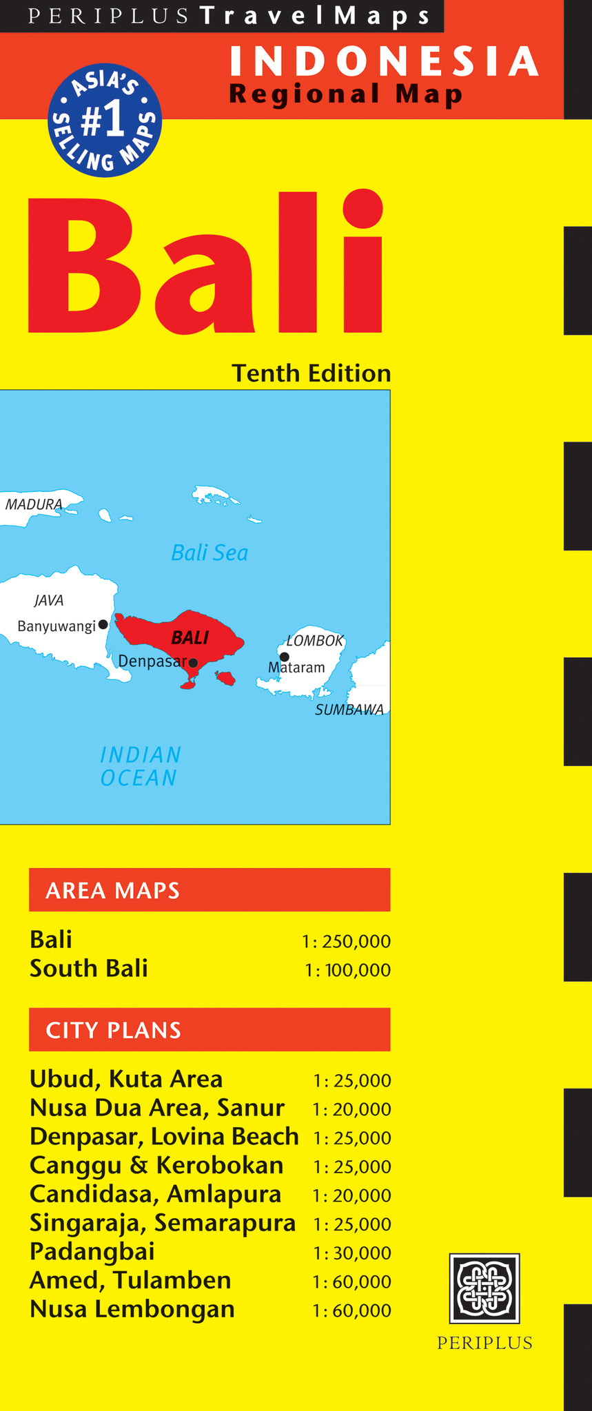 Cover image for Bali Travel Map Tenth Edition ISBN 9780794608323