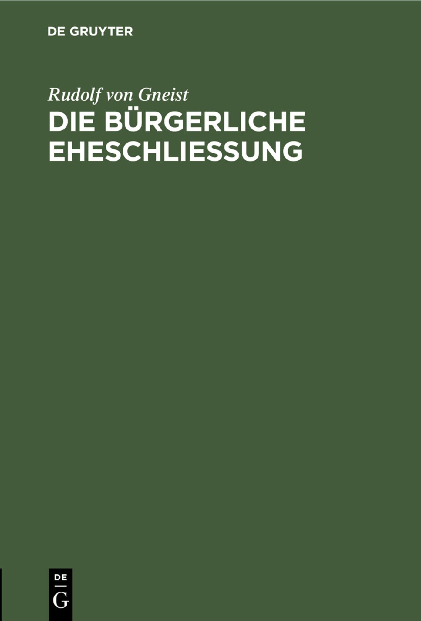 Die bürgerliche Eheschließung