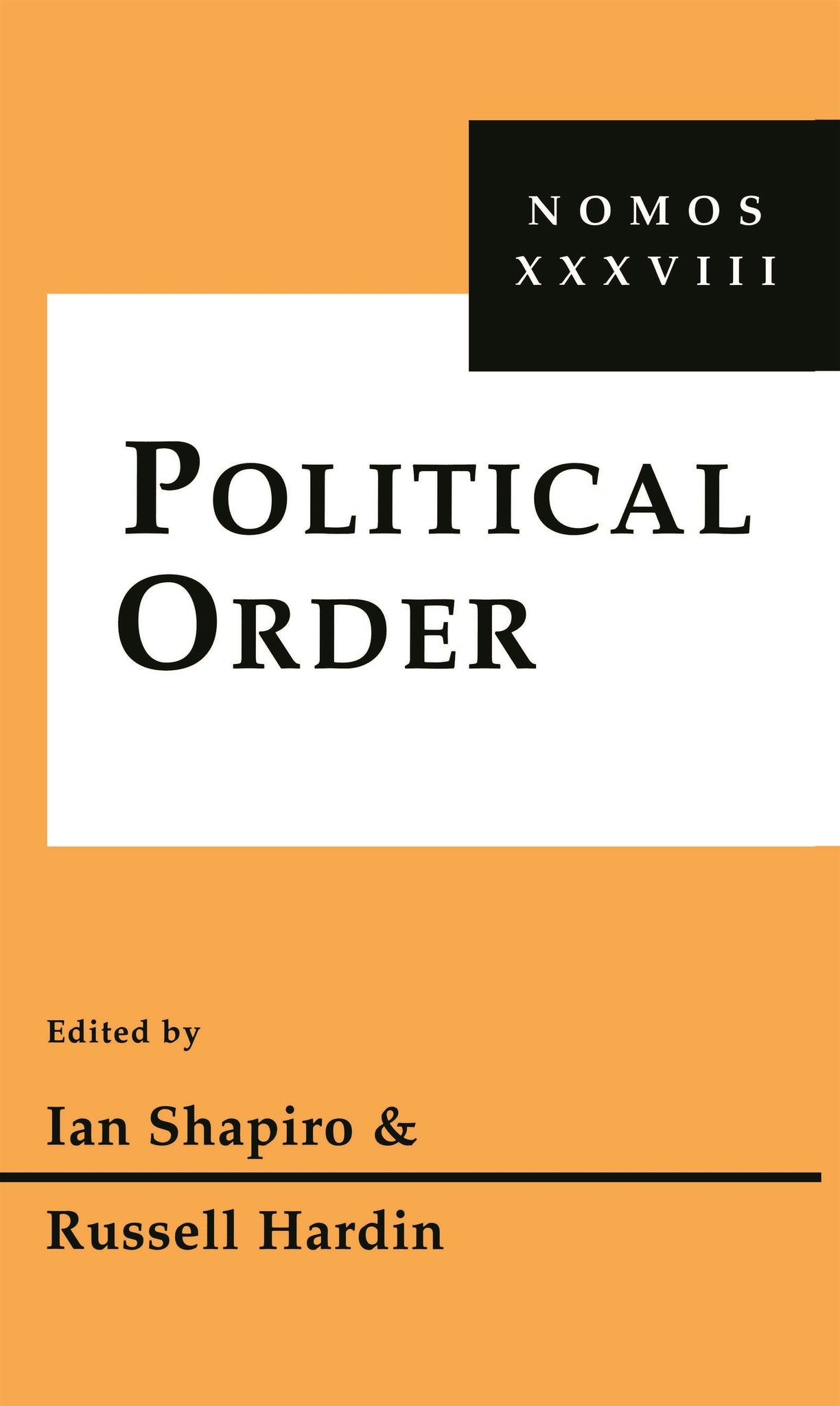 Cover image for Political Order ISBN 9780814781036