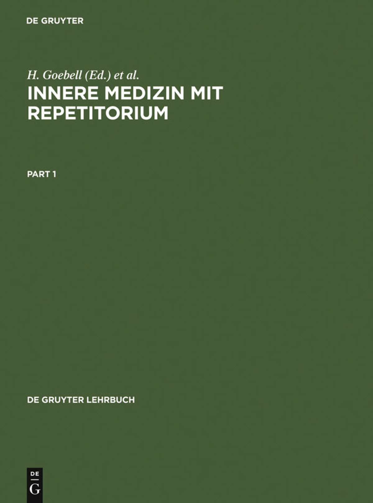 Cover image for Innere Medizin mit Repetitorium ISBN 9783110106220