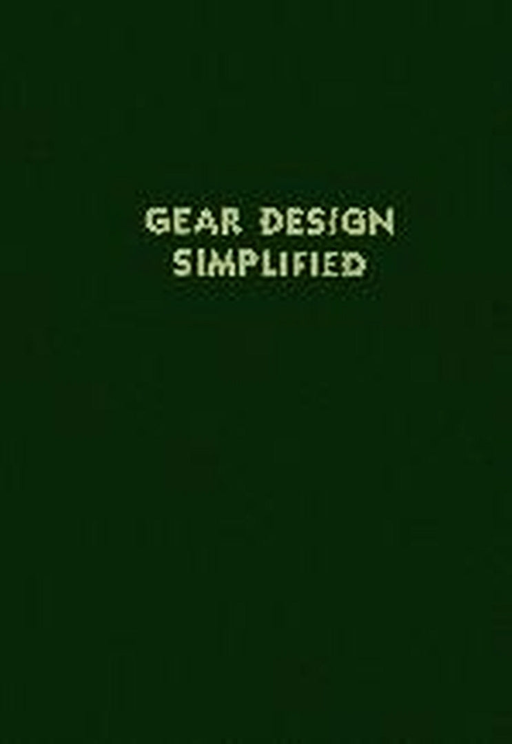 Cover image for Gear Design Simplified ISBN 9780831111595
