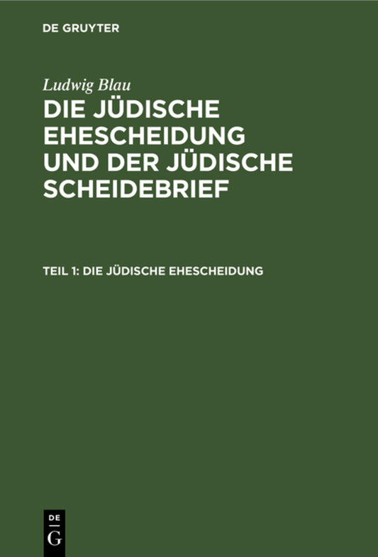 Die jüdische Ehescheidung