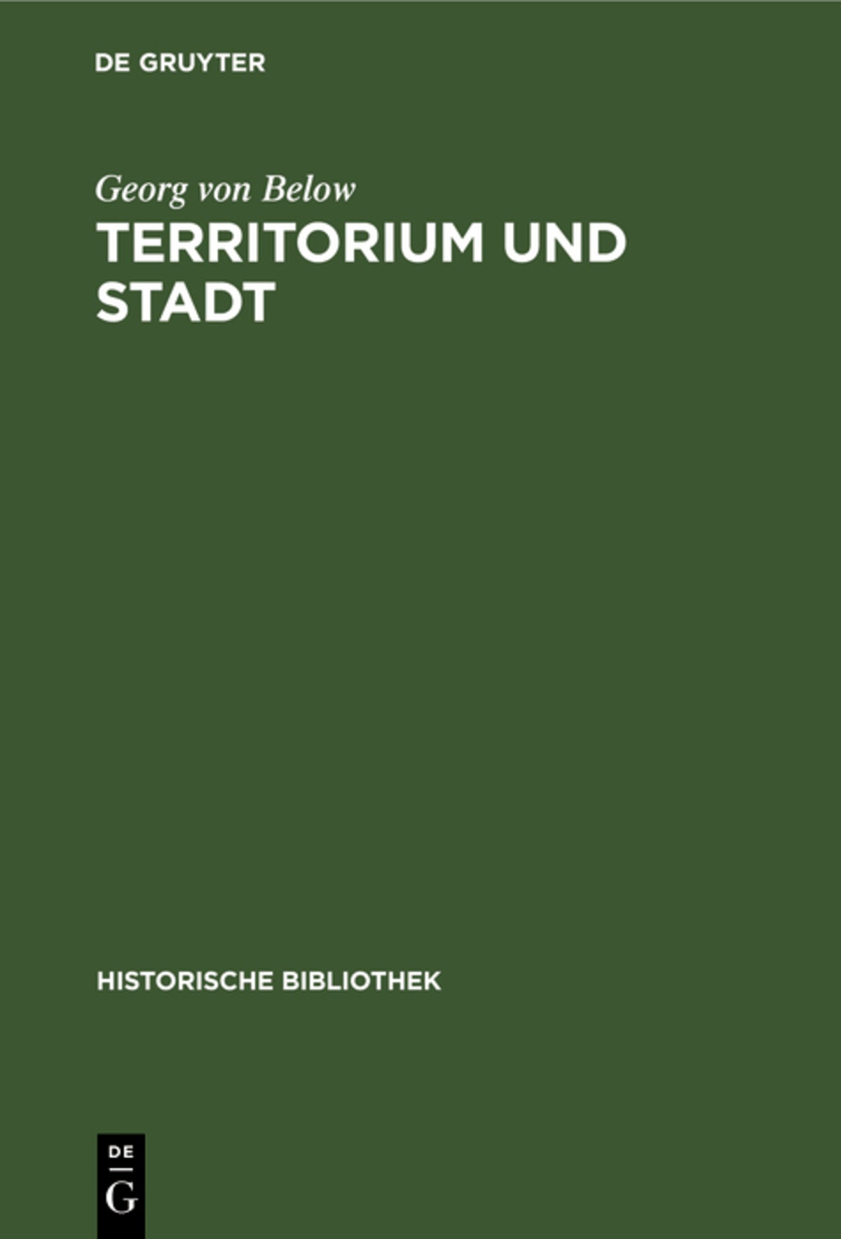 Territorium und Stadt