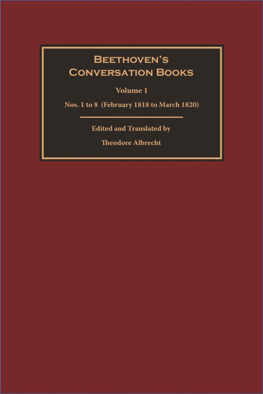 Beethoven's Conversation Books Volume 1