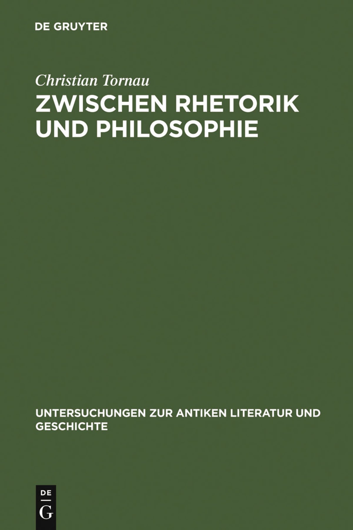 Cover image for Zwischen Rhetorik und Philosophie ISBN 9783110191301