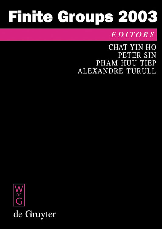 Finite Groups 2003