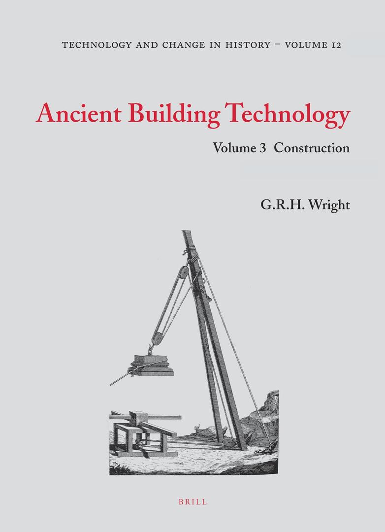 Cover image for Ancient Building Technology, Volume 3: Construction (2 vols) ISBN 9789004177451