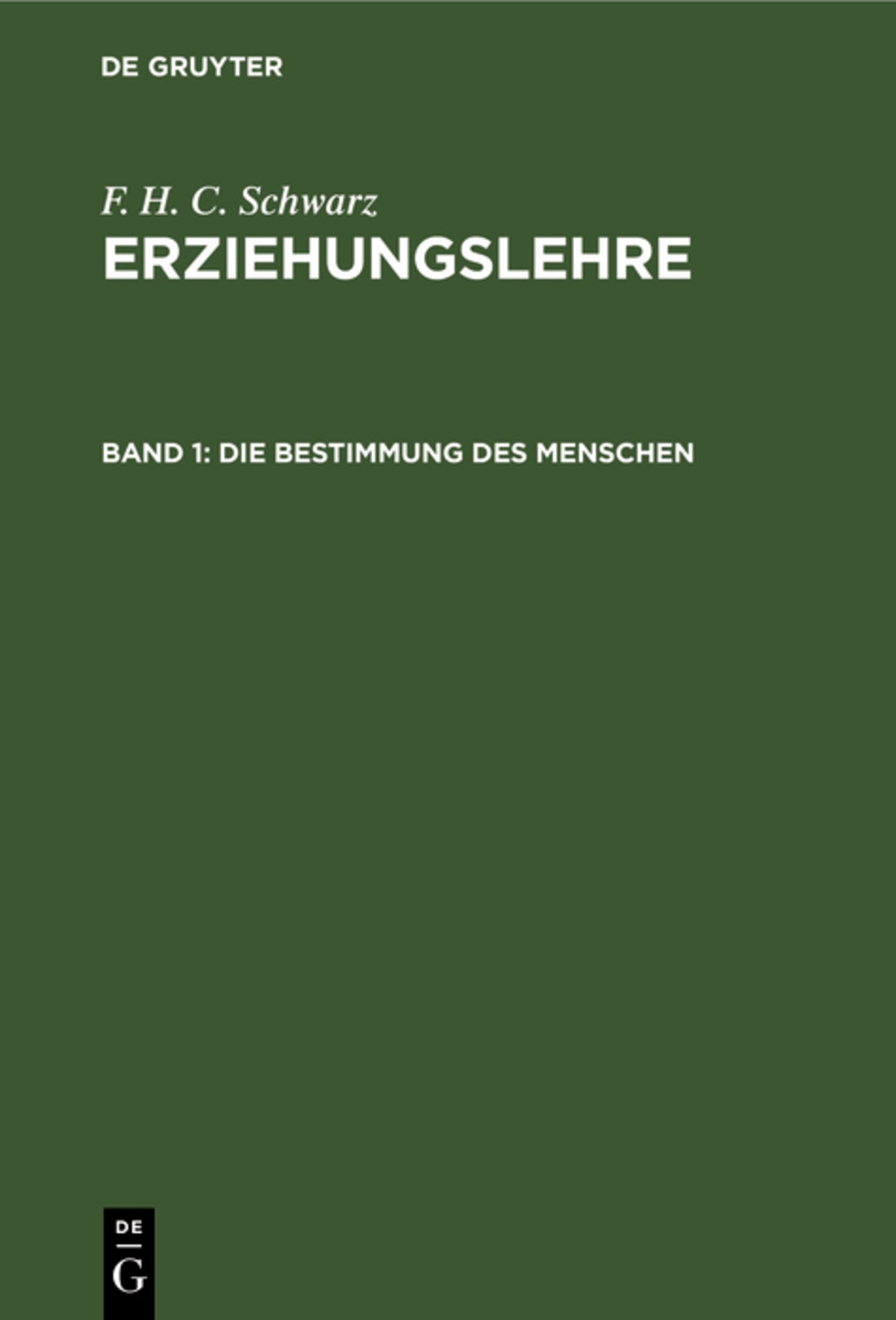Die Bestimmung des Menschen