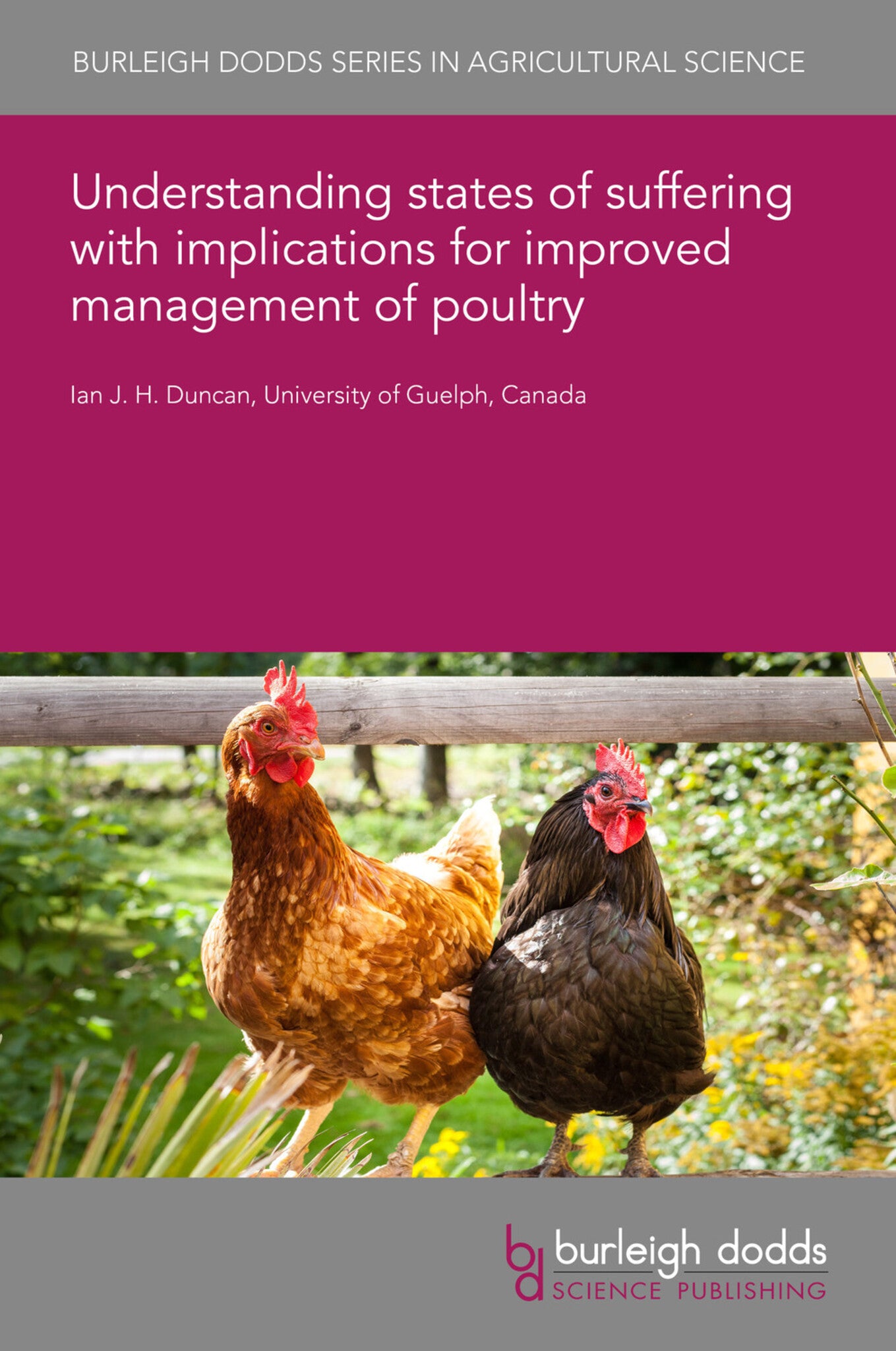 Cover image for Understanding states of suffering with implications for improved management of poultry ISBN 9781786768667