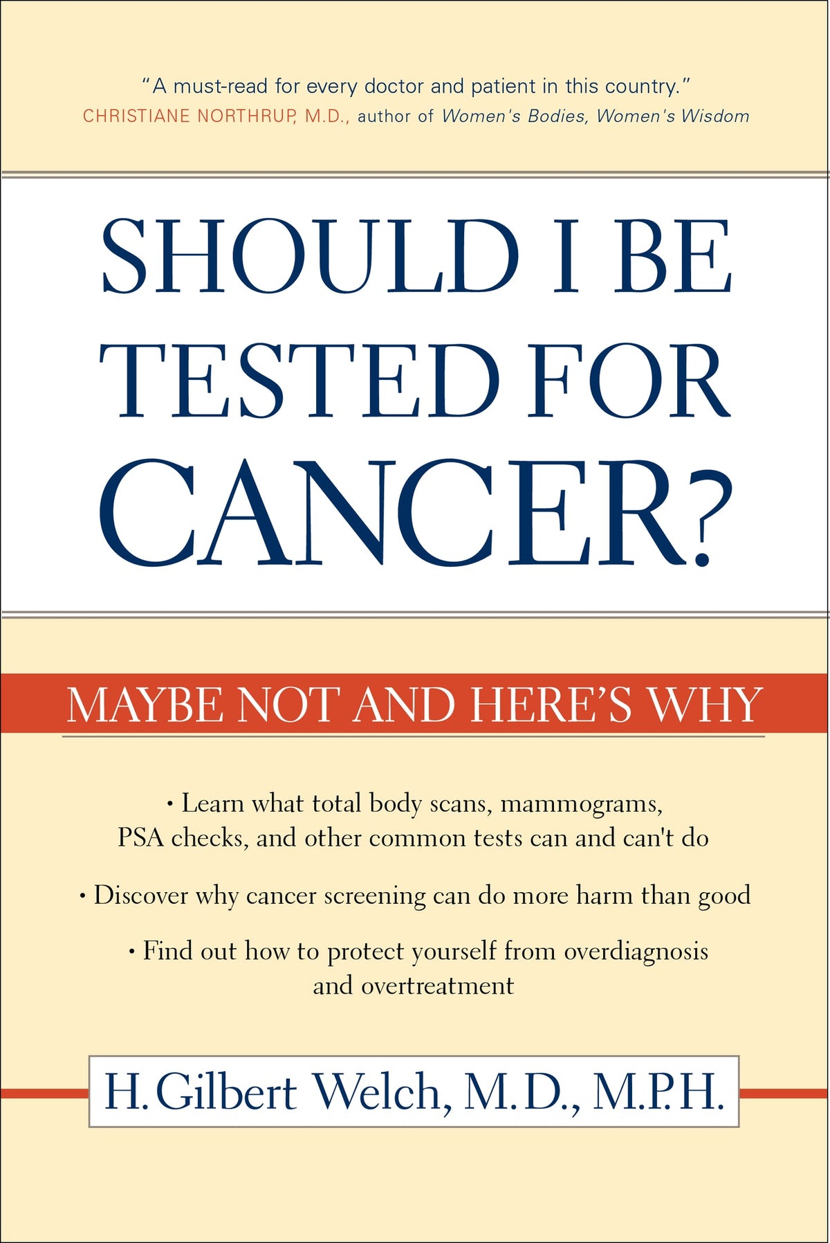 Cover image for Should I Be Tested for Cancer? ISBN 9780520248366