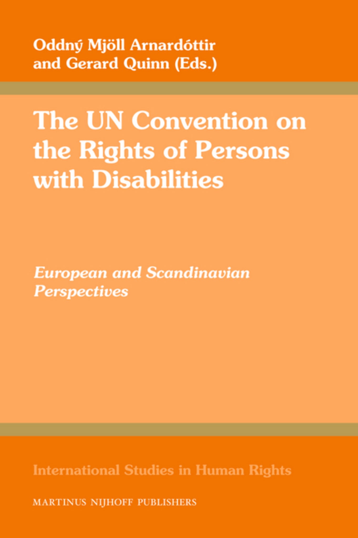 Cover image for The UN Convention on the Rights of Persons with Disabilities ISBN 9789004169715
