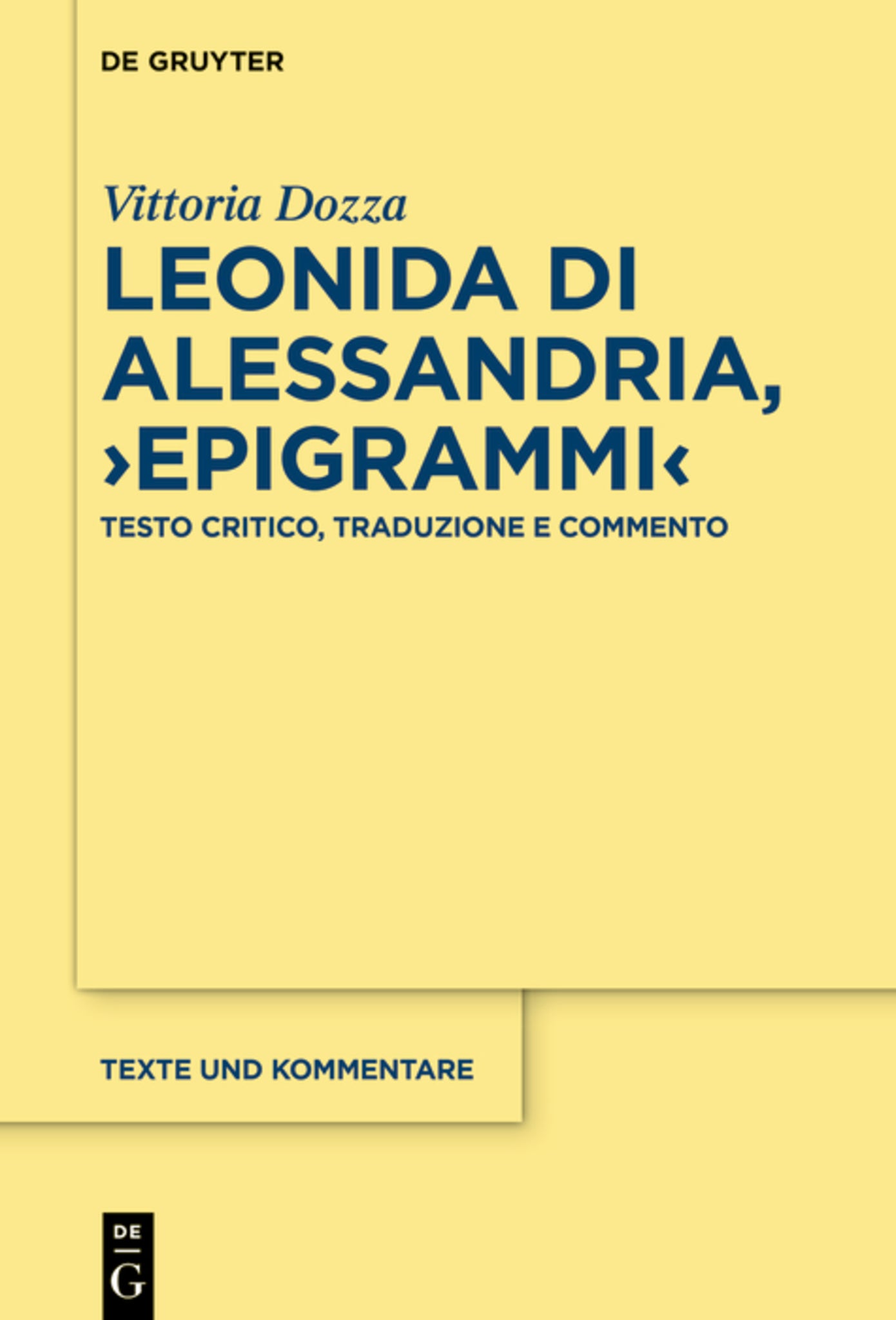 Leonida di Alessandria, ›Epigrammi‹