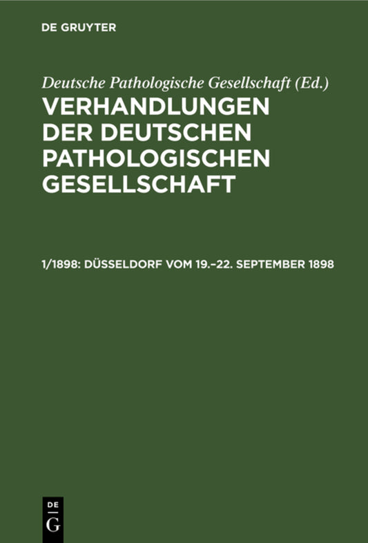 Düsseldorf vom 19.–22. September 1898