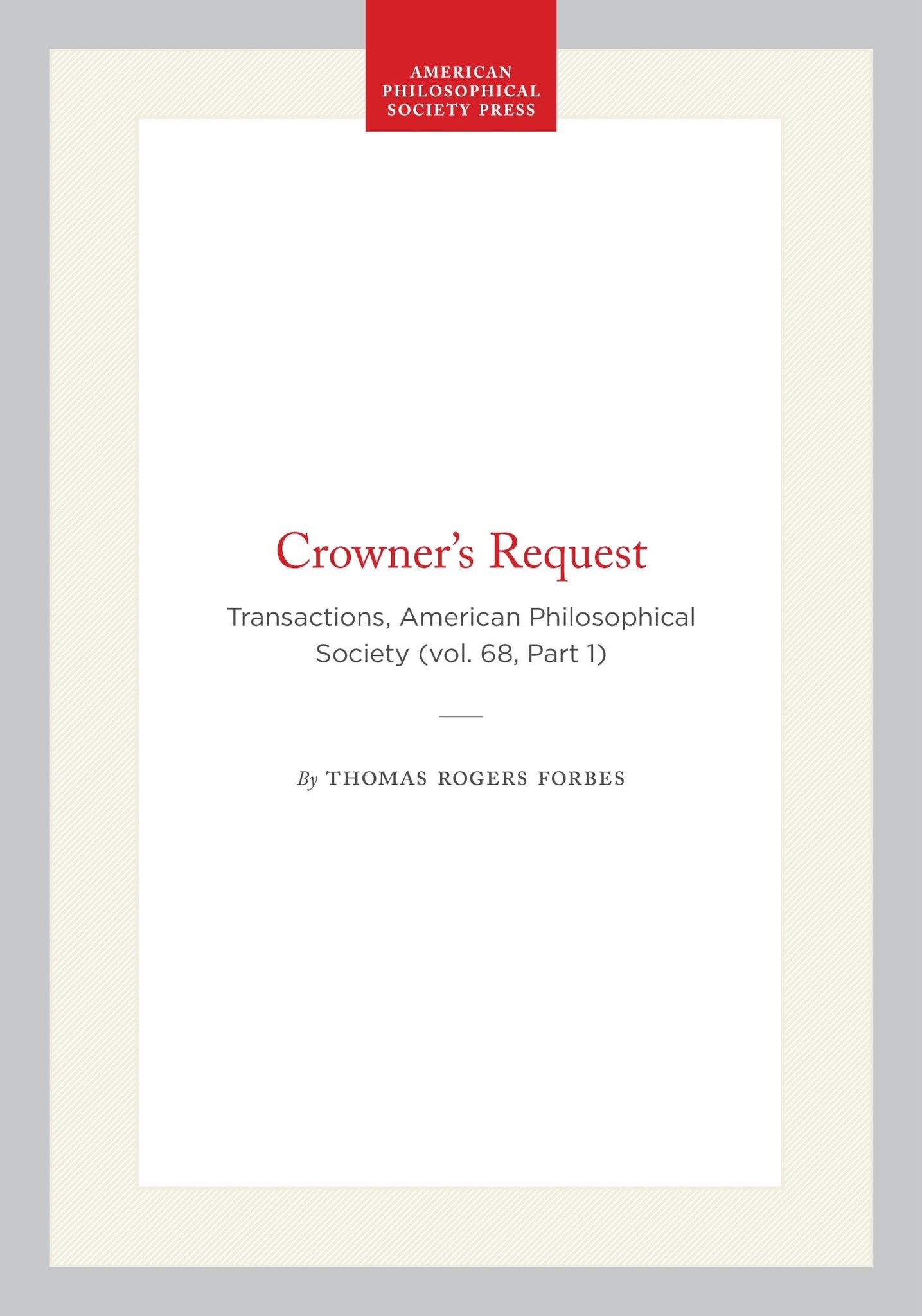 Crowner’s Request