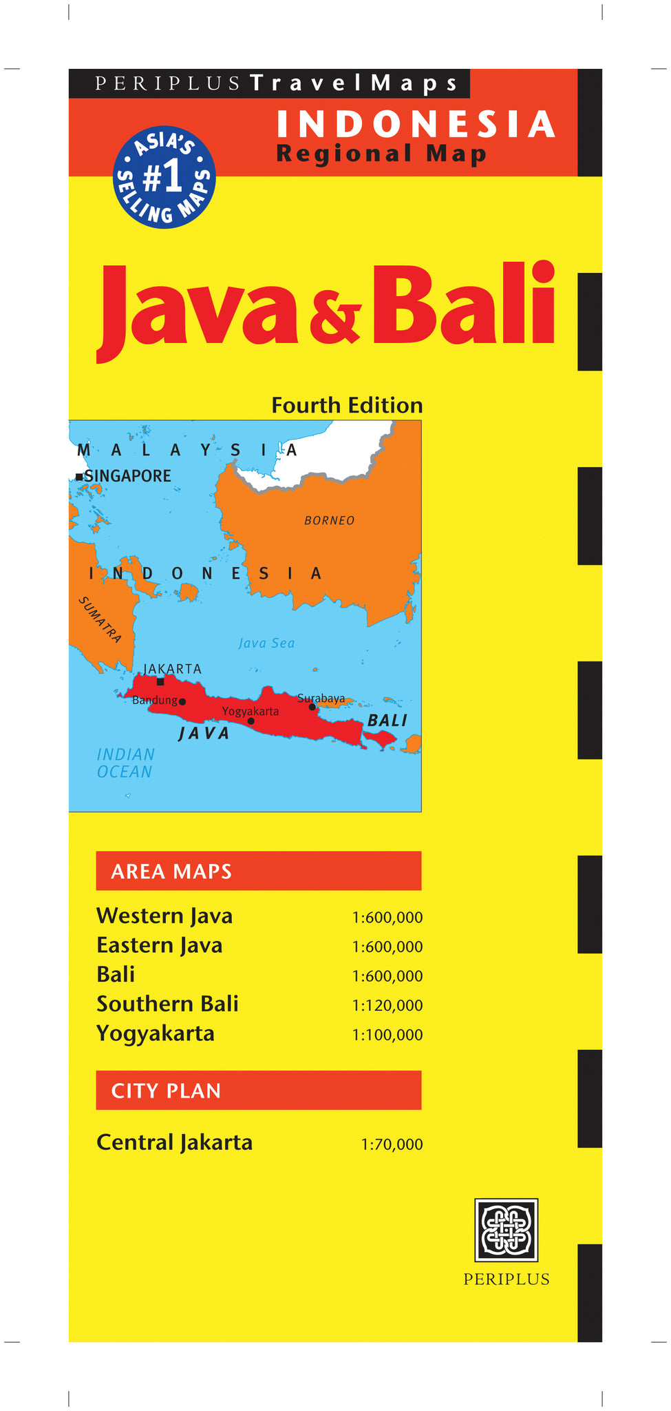 Cover image for Java & Bali Travel Map Fourth Edition ISBN 9780794607425