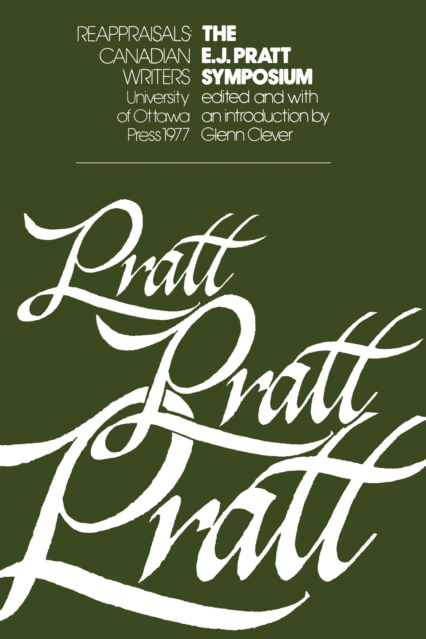 Cover image for The E.J. Pratt Symposium ISBN 9780776643847