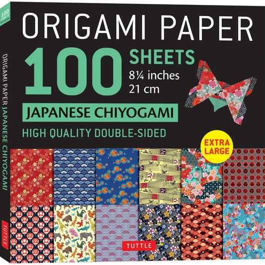 Origami Paper 100 sheets Japanese Chiyogami 8 1/4" (21 cm)