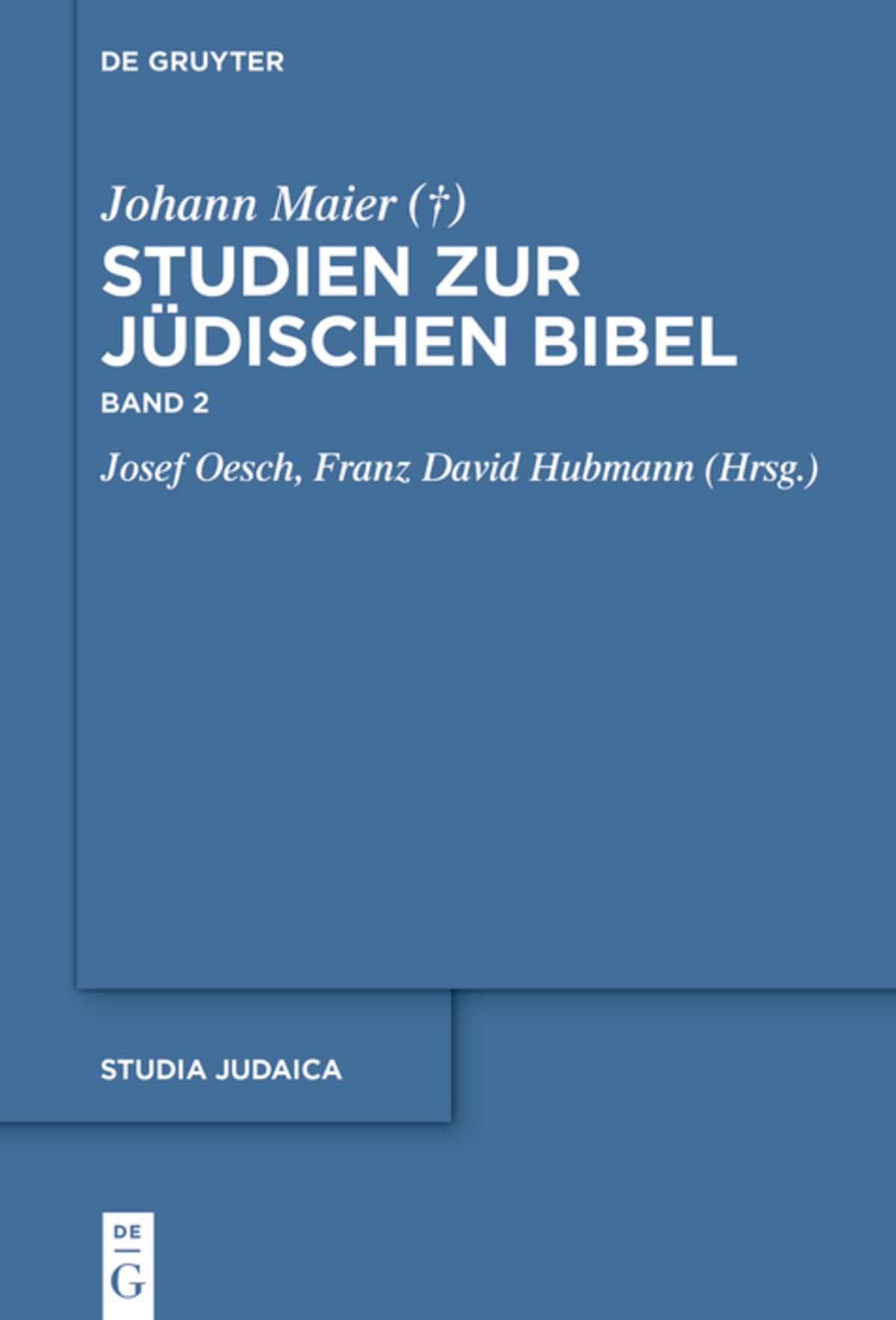 Cover image for Studien zur jüdischen Bibel ISBN 9783110788310