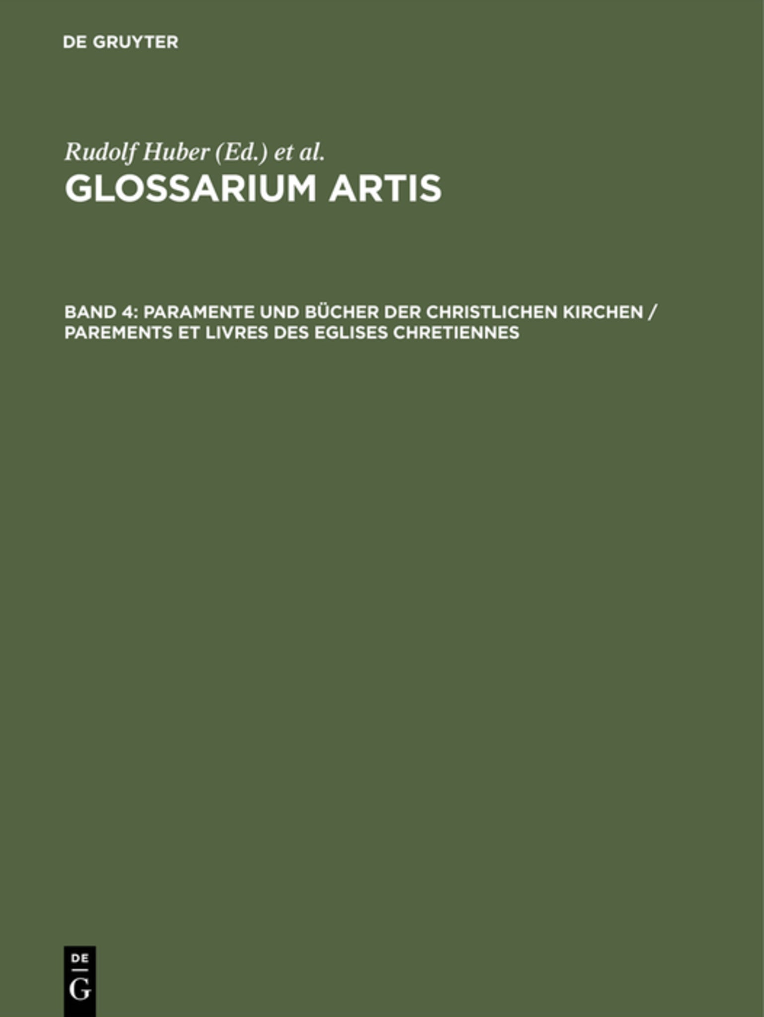 Paramente und Bücher der christlichen Kirchen / Parements et Livres des Eglises Chretiennes