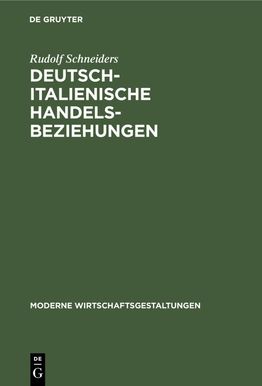 Deutsch-italienische Handelsbeziehungen