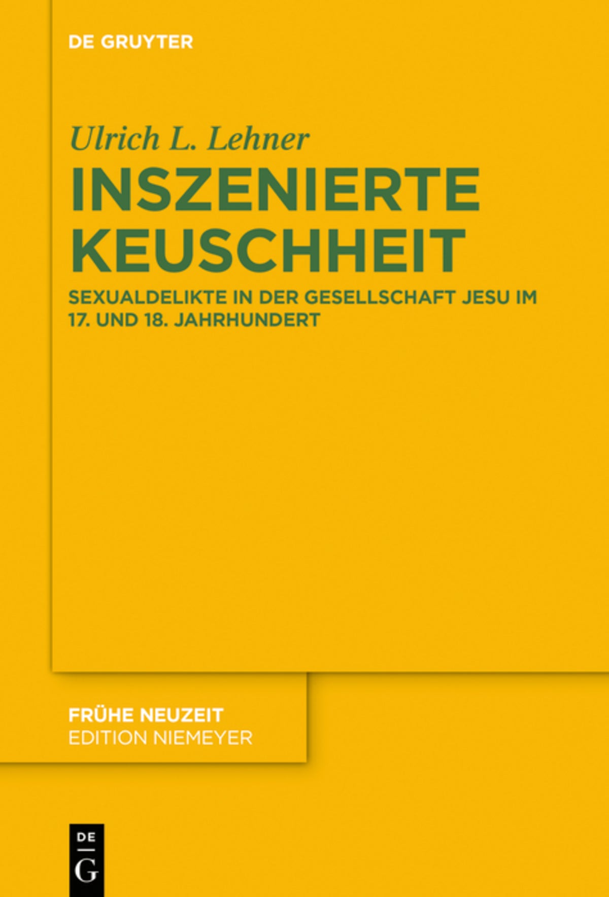 Cover image for Inszenierte Keuschheit ISBN 9783111310985