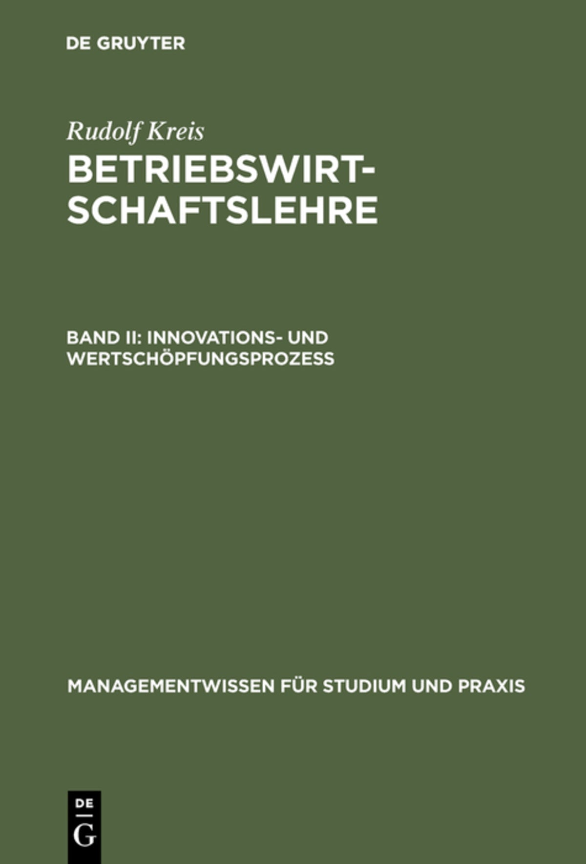 Cover image for Betriebswirtschaftslehre ISBN 9783486244601