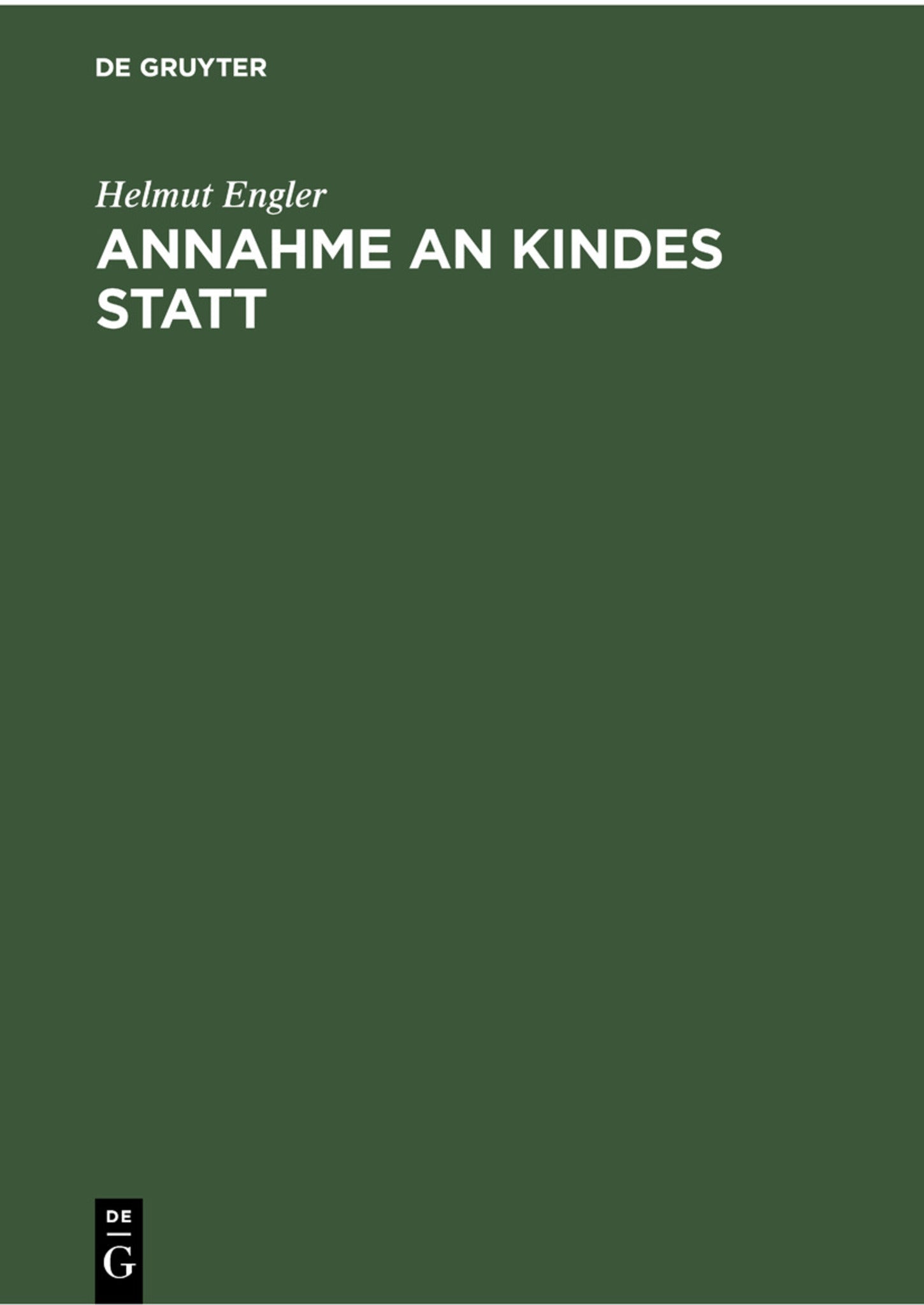 Annahme an Kindes Statt