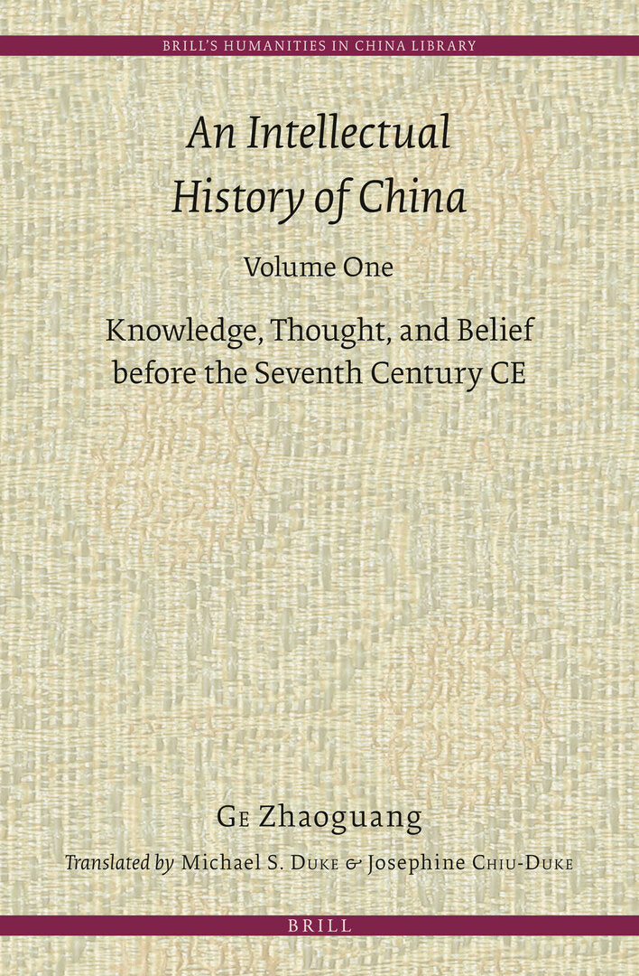 Cover image for An Intellectual History of China, Volume One ISBN 9789004171756