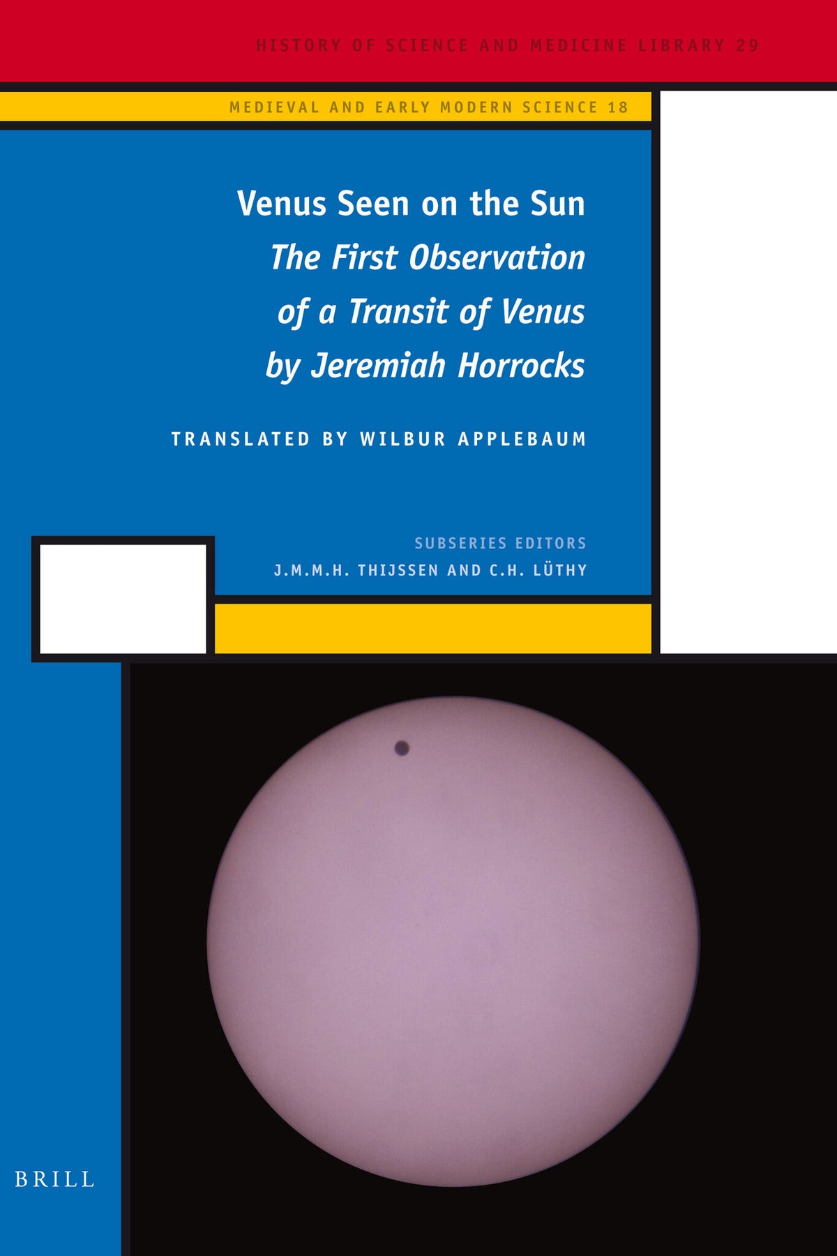 Cover image for Venus Seen on the Sun ISBN 9789004221932