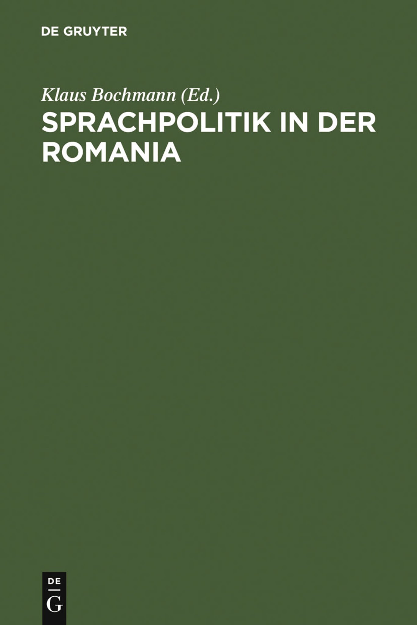 Sprachpolitik in der Romania
